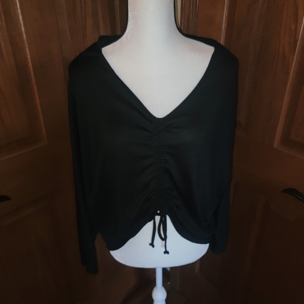 Black Cropped Sweater